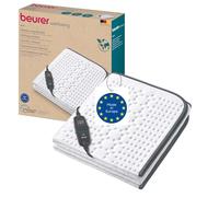 Beurer UB 60 Green Planet Sous-lit chauffant, 150 x 80 cm, fabriqué à partir de matériaux recyclés, avec arrêt automatique, 4 niveaux de température, système de sécurité, lavable en machine