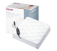 Beurer UB 74 sous-Couverture chauffante 200x100 cm, électrique avec 3 Niveaux de température, arrêt Automatique, Protection Contre la surchauffe, Lavable, Forme Drap-Housse Pratique
