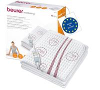 Beurer UB 90 Surmatelas chauffant confort, 150 x 80 cm, lavable en machine | Matelas chauffant souple avec 2 zones de température, 9 niveaux de température