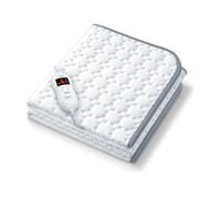Beurer UWB55 Couverture chauffante | Couverture électrique avec polaire super douce - Coussin chauffant personnel avec 8 réglages de température, arrêt automatique et sécurité contre la surchauffe
