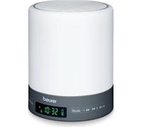 Beurer WL 50 Radio réveil avec lumière d'ambiance à LED, simulation du lever et du coucher du soleil, connexion Bluetooth pour diffuser votre musique