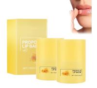 Beurre à lèvres Honey Bee, Propolis Lip Cerin, baume et masque hydratant de nuit, masque à lèvres réparateur et soin de jour et de nuit, exfoliation douce, pour un usage quotidien (2PCS)