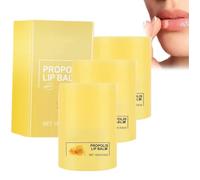 Beurre à lèvres Honey Bee, Propolis Lip Cerin, baume et masque hydratant de nuit, masque à lèvres réparateur et soin de jour et de nuit, exfoliation douce, pour un usage quotidien (3PCS)