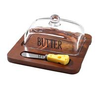 Beurre avec couvercle - beurre avec couvercle pour comptoir, support de beurre couvert pour beurre | gâteau avec couvercle, plateau de beurre, majordome pour la maison de restauration
