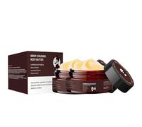 Beurre corporel à l'eau de Cologne pour homme, beurre corporel aux phéromones, booste charisme et confiance en soi, nourrit intensément et parfum longue durée (2PCS)