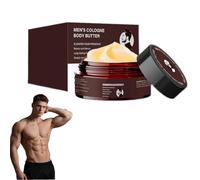 Beurre corporel à l'eau de Cologne pour homme, Eau de Cologne pour homme, Boostez votre charisme et votre confiance en vous, Nourrissez en profondeur et parfumez longue durée (1 pièce)