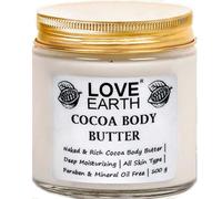 Beurre corporel au cacao avec beurre de karité bio et beurre de cacao pour hydrater et nourrir la peau, pour homme et femme, 100 g