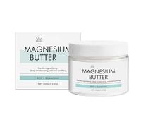 Beurre Corporel au Magnésium - Crème Hydratante Intense avec Chlorure de Magnésium et Beurre de Karité - Apaise, Nourrit et Adoucit la Peau - Pot 100g