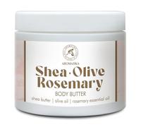 Beurre Corporel de Karité-Olive-Romarin 300 ml - Beurre Corporel Crème au Beurre de Karité - Huile d'Olive & d'Amande - Huile de Romarin - Hydratant Corps - Soin de la Peau - Soin Mains - Body Butter
