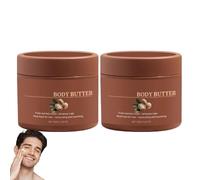 Beurre Corporel Moroccan Nut Oil Pour Hommes,Organic Body Butter,Beurre Corporel,Hydrate Suffisamment La Peau,Creme Corps Hydratante,Texture Délicate Et Fondante,Parfum Rafraîchissant Et épicé (2)
