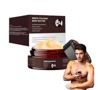 Beurre corporel parfumé à l'eau de Cologne pour hommes : boostez votre charisme et votre confiance en vous. Nourrit intensément, laisse un parfum longue durée et sublime votre charme. (1Pièce)