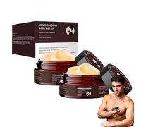 Beurre corporel parfumé à l'eau de Cologne pour hommes : boostez votre charisme et votre confiance en vous. Nourrit intensément, laisse un parfum longue durée et sublime votre charme. (2Pièce)