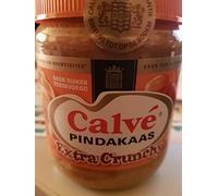 Beurre d'arachide hollandais avec cacahuète croquante | Calvé | Pot à beurre de cacahuète extra croustillant | Poids total 350 grammes