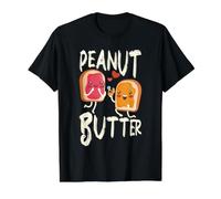 Beurre d'arachide T-Shirt Graphique avec Valeur, Homme, Noir, M