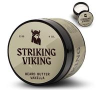 Beurre de barbe Striking Viking - Hydratant non gras avec des ingrédients naturels (Vanille, 4oz) - Gardez votre barbe hydratée et rafraîchissante