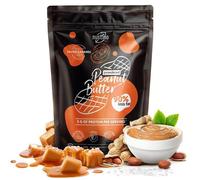 Beurre de Cacahuète en Poudre Caramel Salé -90 % de Graisse en Moins Nustino - Sans Sucre - Riche en Protéine 400g
