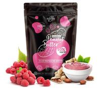 Beurre de Cacahuète en Poudre Nustino - Framboise - Sans Sucre - 90 % de Matières Grasses en Moins Riche en blanc 400g