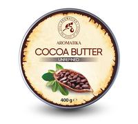 Beurre de Cacao 400g - Non Raffiné - Pur & Naturel - Beurre de Cacao pour Soins de Beauté - Hydratant pour Cheveux - Peau - Lèvres - Visage - Corps - Massage - Bon pour la Beauté