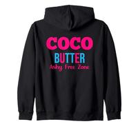 Beurre de Coco, Texte Simple de la Zone franche cendrée Sweat à Capuche