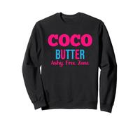 Beurre de Coco, Texte Simple de la Zone franche cendrée Sweatshirt