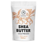 Beurre de Karité 1000g - Butyrospermum Parkii Butter - Afrique - Ghana - Pur Beurre de Shea - Huile de Shea - Hydratant Naturel pour Corps - Massage - Soins du Visage - Bons Bénéfices pour Peau
