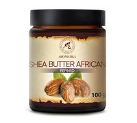 Beurre de Karité 100g - Pur - Raffiné - Ghana- Teneur Naturelle en Acides Gras Saturés - Bon avec L'Huile Essentielle - Beauté - Aromathérapie - Massage - Cosmétiques