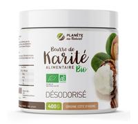 Beurre de Karité Bio - Alimentaire - Désodorisé 400 g