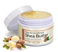 Beurre de karité bio non raffiné pressé à froid (120 g) 100 % pur et naturel, pur et végétalien, beurre de karité de qualité supérieure, baume à lèvres lisse et naturel à la noix de karité, sans