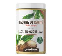 Beurre de Karité brut Bio 800 g - certifié bio - biologique - sans additifs - Non raffiné - Planète au Naturel -100% végétal - cheveux - corps - visage - pur - Végan