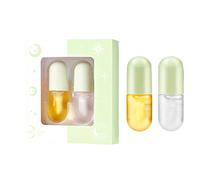 Beurre De Karité Naissance Bio Lot de 2 combinaisons d'huiles pour les lèvres à lèvres jour et nuit Hydrate les lèvres Soin des lèvres Huile hydratante pour les lèvres Soin Beurre De (Green, One Size)