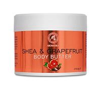Beurre de Karité & Pamplemousse 250g - Hydratant Naturel pour Corps - Huile Corporelle Hydratante Formule au Beurre de Karité - Soin des Mains - Bons Bénéfices pour Peau
