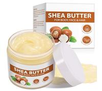 Beurre De Karité Pur 220g, Shea Butter Hydratant Visage & Corps, Hydrate Et Répare Les Cheveux, Riche En Vitamines Pour Mains, Pieds, Corps