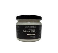 Beurre de karité (Shea Butter) certifiée bio de Alucia Organics 300ml - pur, naturel, raffiné, pétri à la main, végétalien, sans parfum, pour la peau, le corps, les cheveux