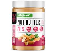 Beurre de Noix Lisse (Cacahuètes, Cajou, Amandes) - 1kg - Riche en Protéines - Sans Sel, Huile ni Graisse de Palme Ajoutés - Vegan
