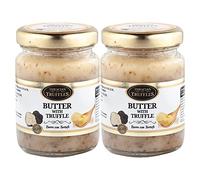Beurre de truffe, beurre avec truffe blanche borchii vitt, Burro con tartufo, goût et saveur intenses, convient pour les truffes blanches, apéritifs, plats de pâtes, viande, toast, popcorn 2 x 80 g