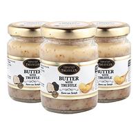 Beurre de truffe, beurre avec truffe blanche borchii vitt, Burro con tartufo, goût et saveur intenses, convient pour les truffes blanches, apéritifs, plats de pâtes, viande, toast, popcorn 3 x 80 g