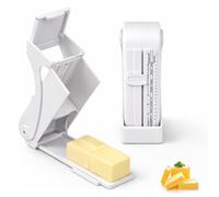 -beurre fromager, distributeur doseur 2-en-1 avec réserve. | Fil de en acier inoxydable, outil de tranchage antidérapant tenu à la main pour beurre, fromage et aliments mous.