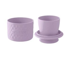 Beurre pour comptoir de cuisine, récipient de rangement adapté au lave-vaisselle et au congélateur, Beurrier avec couvercle - Maison Chefs Baker Intérieur Déménagement Pâques Noël Anniversaire