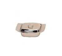 Beurrier avec couvercle - 185 x 115 mm - Inox