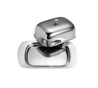 Beurrier Avec Couvercle Beurrier de cuisine en acier inoxydable 304, avec couvercle, vaisselle de Restaurant d'hôtel, assiette de collation au fromage, plat à beurre Boîte À Beurre