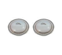 Beurrier avec couvercle, Ensemble de 2 beurriers en céramique, organisateur fromage rond for cuisine et salle à manger , Décor de cuisine(S)