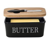 Beurrier avec couvercle et coupe Récipient à beurre en céramique 6, 61 x 3, 94 x 2, 83 pouces Accessoires de cuisine à propagation facile Vaisselle pour réfrigérateur de comptoir Récipient pour réf