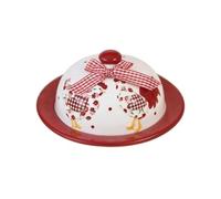 Beurrier avec couvercle, Plat à beurre avec nœud en relief, assiettes Dessert for Sushi de dessin animé, jolie boîte fromage ronde couvercle