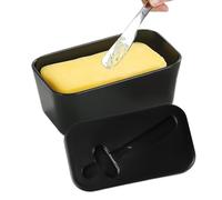 Beurrier avec Couvercle - Plats Porte-Beurre avec Couteau à Beurre Intégré,Plateau Distributeur Cuisine Garde-Manger Étagère Frigo Table Salle À Manger Pique-Nique Brunch Ferme Boulangers