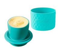 Beurrier avec Couvercle - Porte-Beurre Français Silicone avec Récipient Hermétique | Support pour Plan Travail Cuisine Beurre Frais Tartiner Décoration Maison | Cadeau Lave-Vaisselle Ligne Eau
