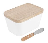 Beurrier avec couvercle, récipient à beurre de rangement avec grattoir en acier inoxydable, idéal pour les accessoires de cuisine (400#)