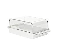Beurrier avec couvercle, récipient de rangement hermétique transparent pour maison de campagne | Plateau porte-beurre - Pour étagère de réfrigérateur, porte de réfrigérateur, cuisine, maison, dortoir