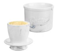 Beurrier avec Eau, Beurrier a Eau, 250g Beurrier avec Couvercle, Beurrier à Eau pour Beurre Frais à Tartiner, Beurrier avec Refroidissement pour Conserver le Beurre Frais, Beurrier en Marbre