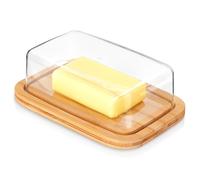Beurrier Bambou Cloche à Beurre Couvercle Bois Cuisine Moderne