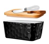 Beurrier Beurrier for comptoir Beurriers en céramique avec couvercle Pour Restaurants et Particuliers(Schwarz)